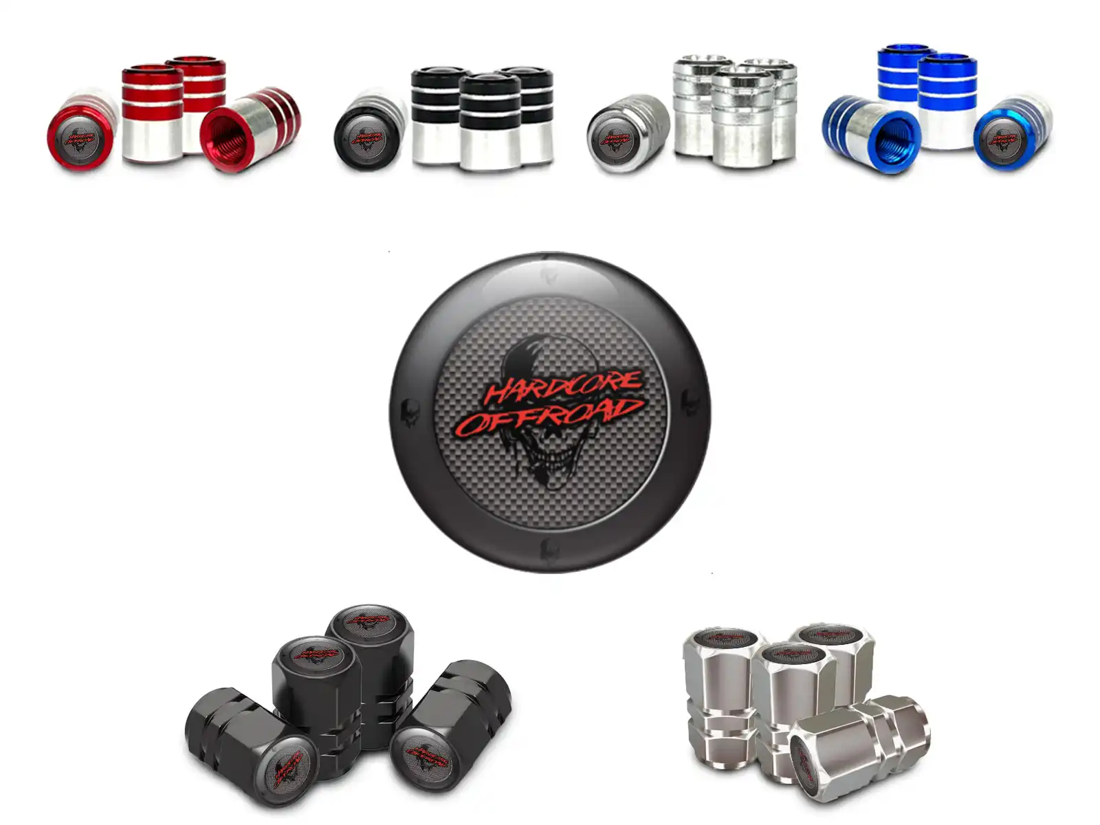 Tyre Valve Caps for Cars Racing Style